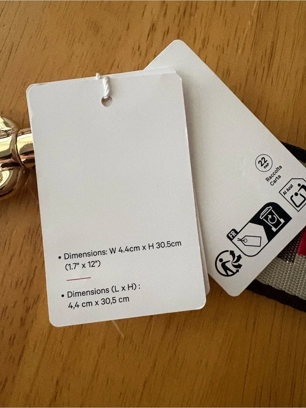 Lululemon Never Lost Keychain
